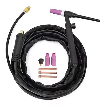 WP17V TIG Welding Torch 4M Welder Torch 140A 150-Amp Air Cooled TIG Welder Gun with Europe Plug for Lift TIG